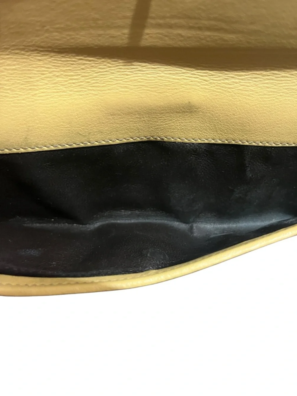 Gucci Beige Monogram GG Continental Wallet with Yellow Trim Authentic - Picture 11 of 11